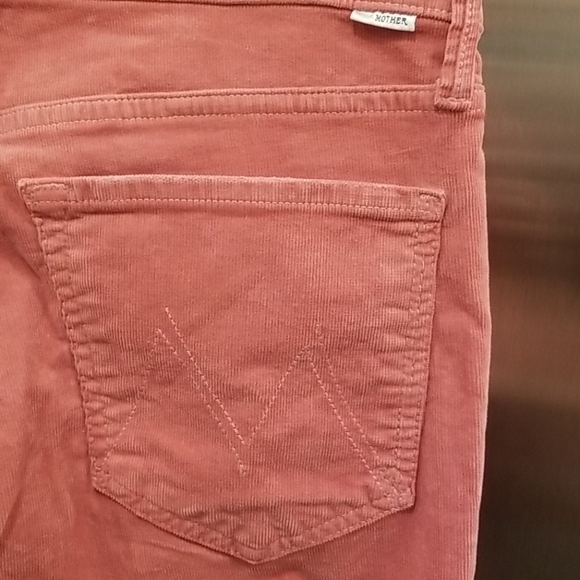 💕MOTHER💕 Cha Cha Chew Corduroy Ruffle Pants Pink - Picture 13 of 14